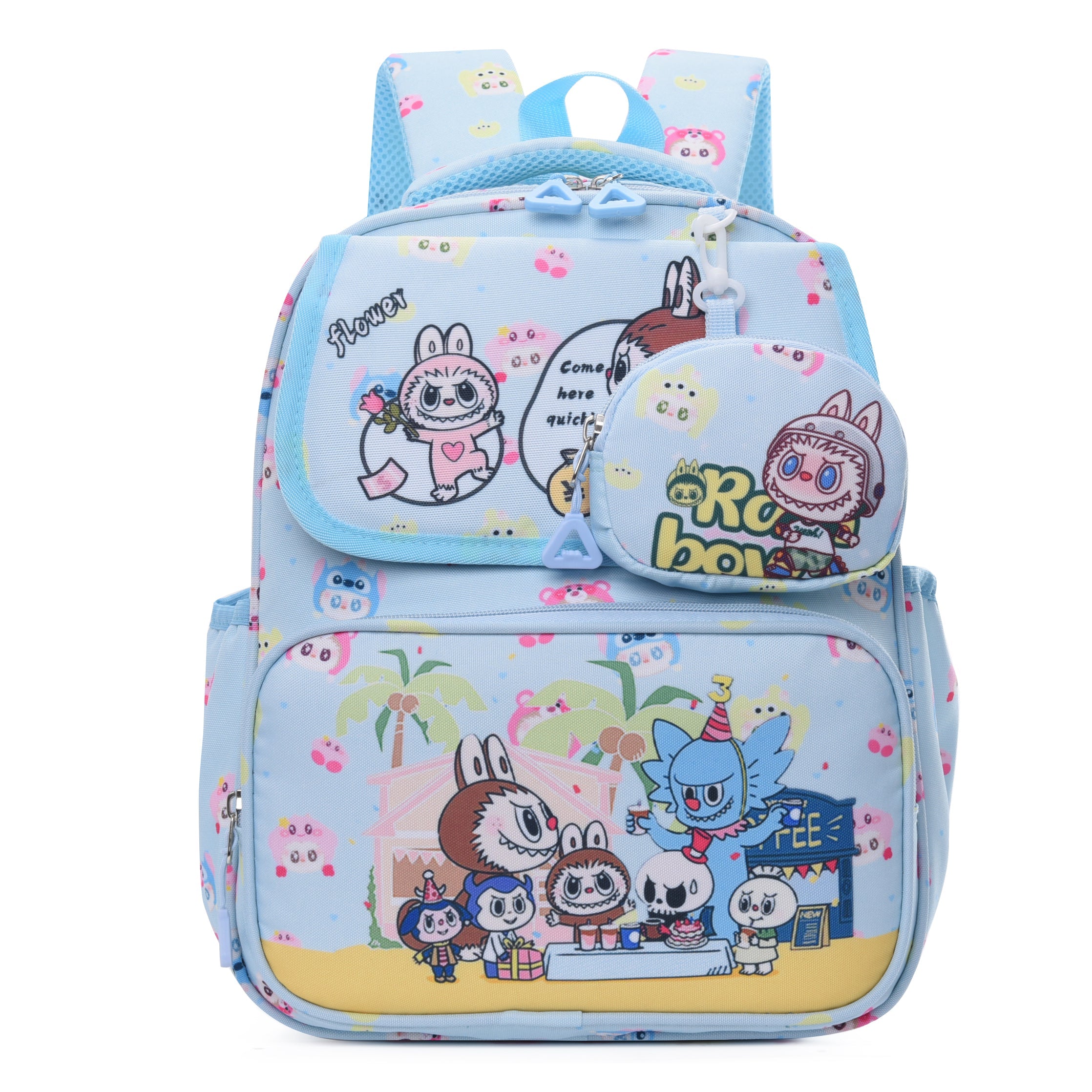 Double Trouble Labubu Kids Backpack
