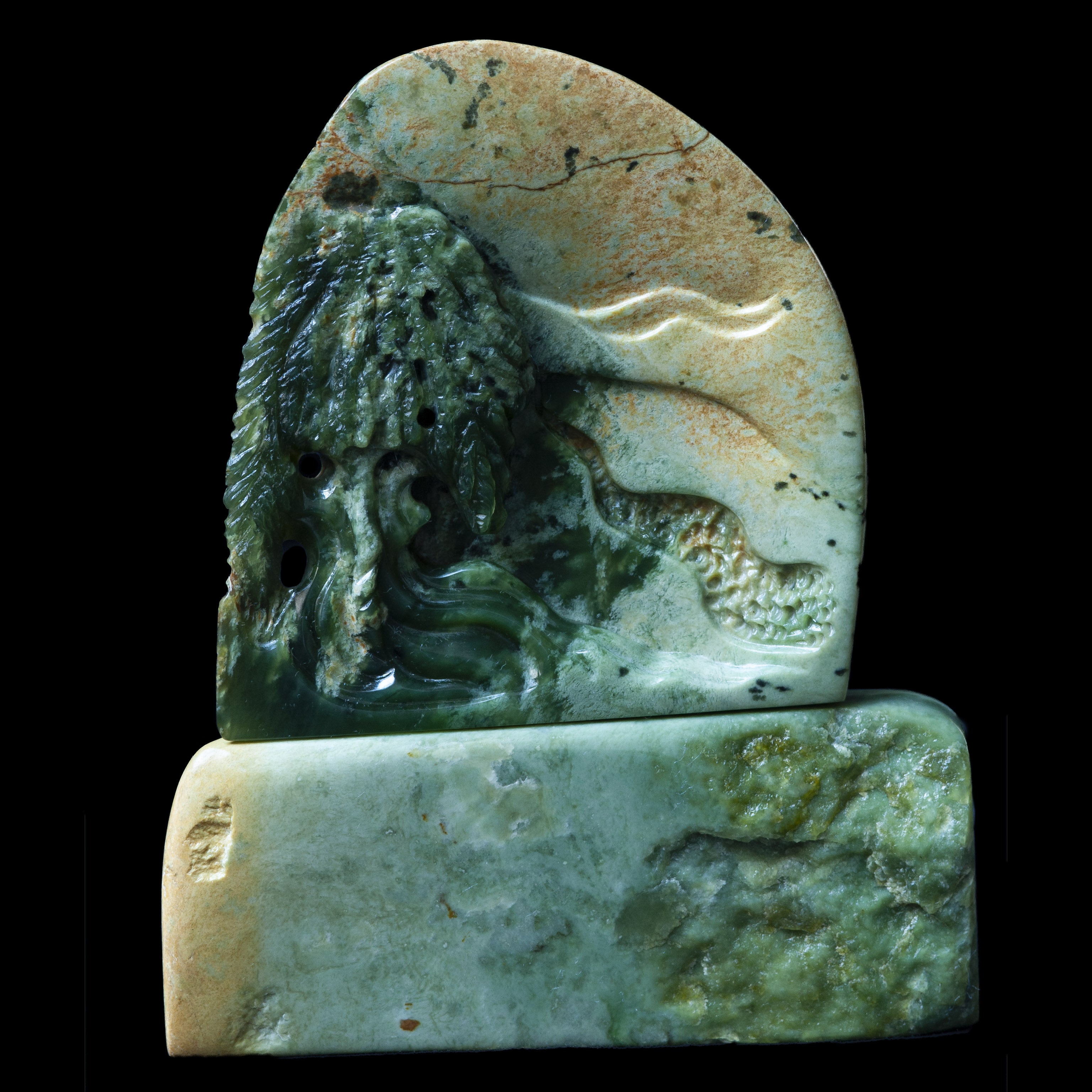 Pounamu Pohutukawa sculpture by Nick Balme-0