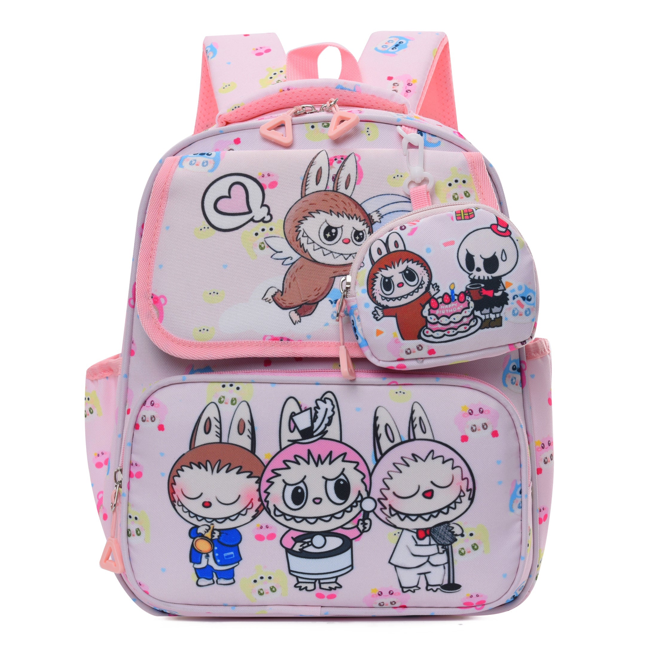 Double Trouble Labubu Kids Backpack-1