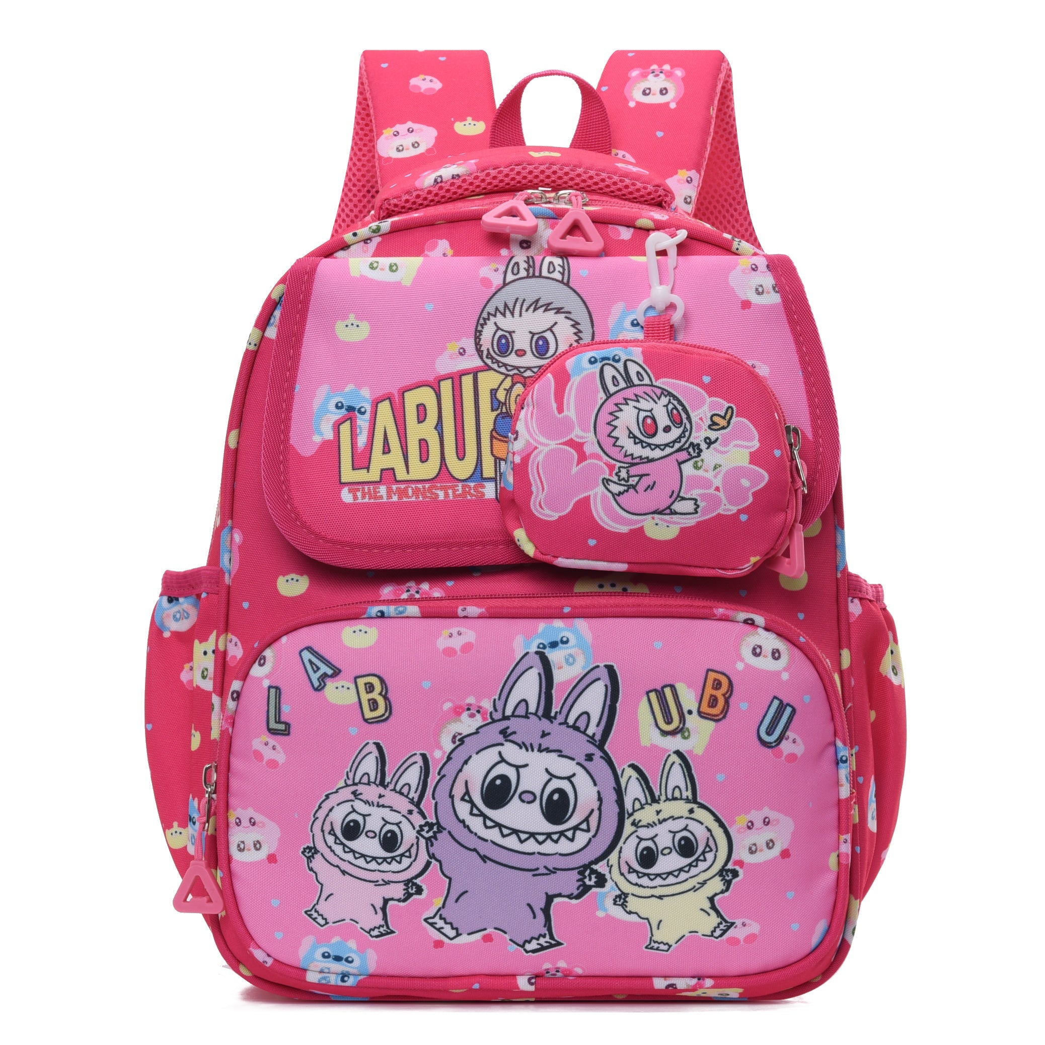 Double Trouble Labubu Kids Backpack-2