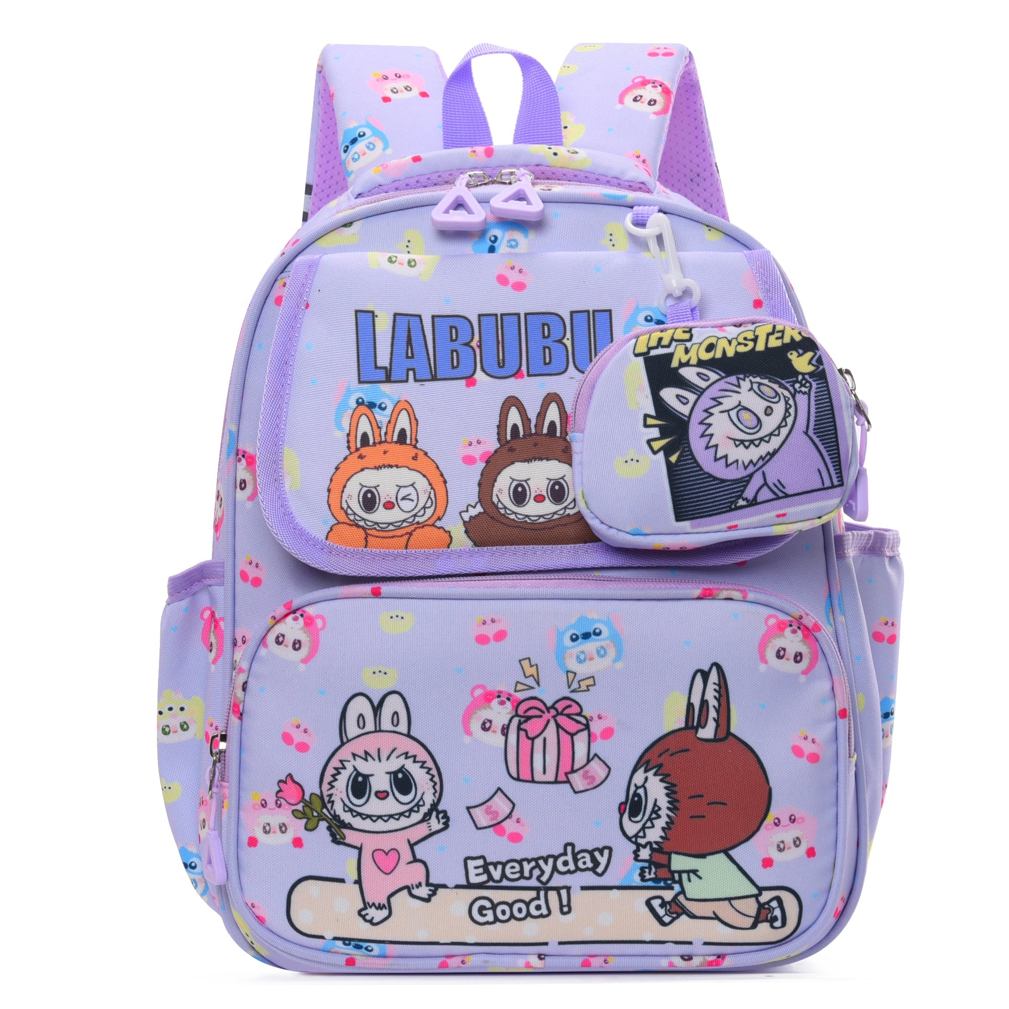 Double Trouble Labubu Kids Backpack-4