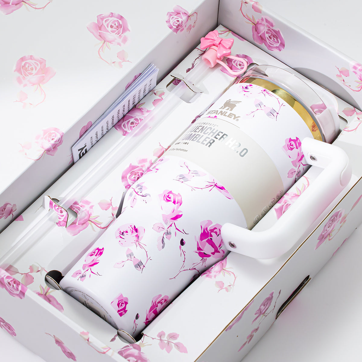 Stanley Pink Rose Garden Tumbler [Limited Edition]-4